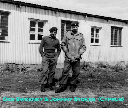 Des Sweeney& Johny Stokes in Cyprus